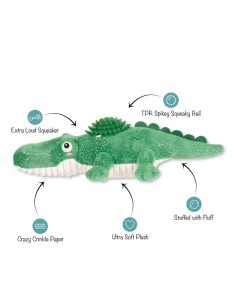 Ready To Croc Plush Dog Toy 2