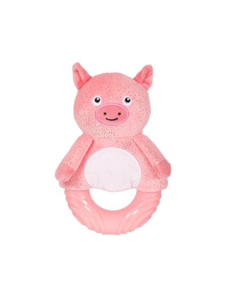 Get Pigy With It Tpr With Plush Dog Toy