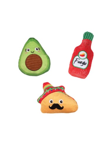 Taste The Heat 3Pcs Small Dog Toy Set