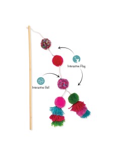 Shake Your Pom Pom Teaser Cat Toy 2