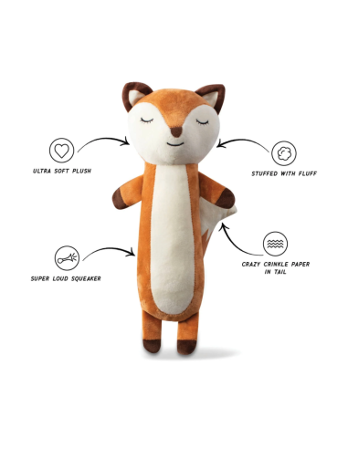 Fringe For Fox Sake Plush Dog Toy