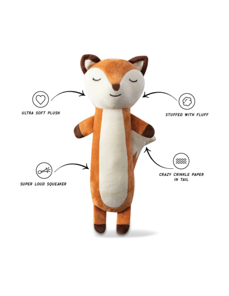 Fringe For Fox Sake Plush Dog Toy