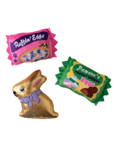 EGGSTRA SWEETS 3PCS SMALL DOG TOY