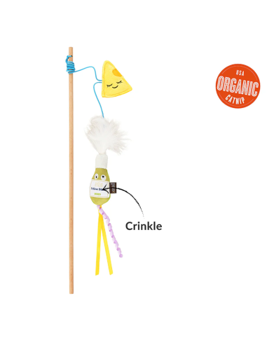 Feline Frenzy – Wand Toy - Cheese and Wine