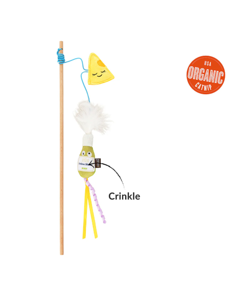 Feline Frenzy – Wand Toy - Cheese and Wine