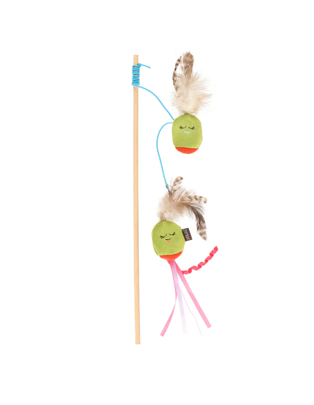 PLAY International Classic Feline Frenzy - Wand Toy - Olives