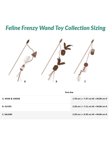 Feline Frenzy - Wand Toy - Salami