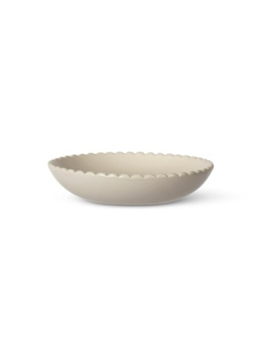 Scalloped Edge Ivory Cat Saucer