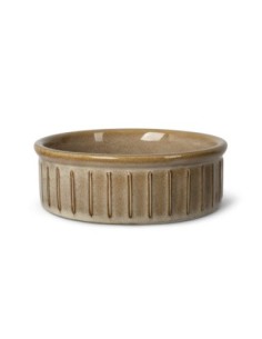 Vert Stripes Buff Medium Dog Bowl