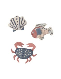 High Tides Good Vibes 3pc Mini Canvas Dog Toy Set