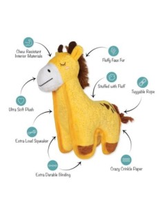 Head Above the Rest Durable Plush Dog Toy 2