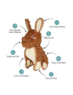 Ear To Be Hoppy Durable Plush Dog Toy 2