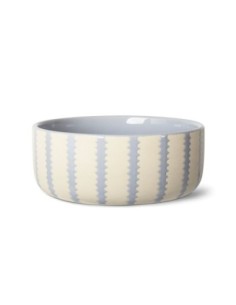 Rounded Scallop Powder Blue Medium Dog Bowl