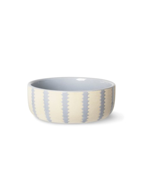 Rounded Scallop Powder Blue Small Dog Bowl