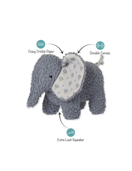 Ellie Textured Patchwork Dog Toy