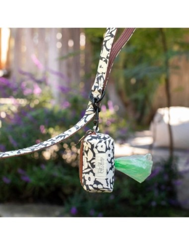 Charcoal Floral Waste Bag Holder - pack of 4