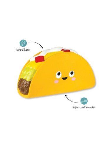 Whatchu Taco 'Bout Latex Dog Toy - pack of 4