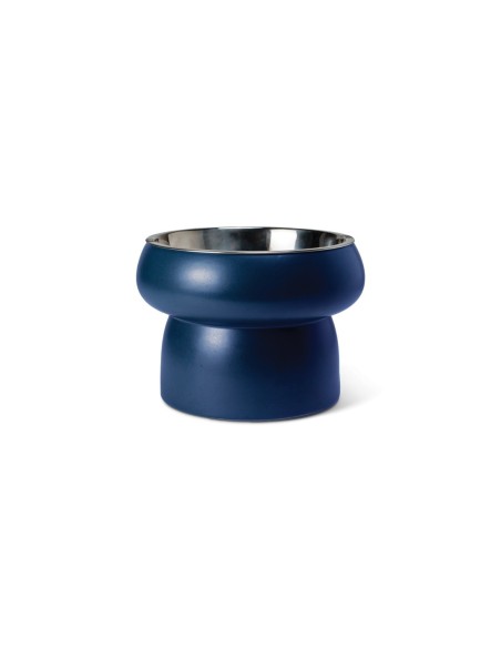 Matte Speckled Navy Small Feeder With Bowl - pack of 3