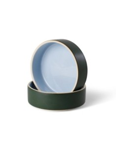 Minimal Forest Stoneware Pet Bowl - pack of 3 2