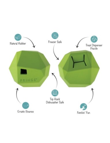 Having A Ball Lime Rubber Dog Toy - pack of 4