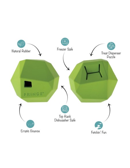 Having A Ball Lime Rubber Dog Toy - pack of 4