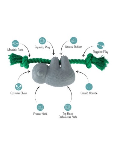 How's It Hangin'? Rubber Dog Toy - pack of 4