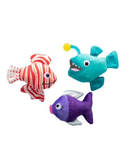 Any Fin Is Possible Mini Dog Toys - pack of 4