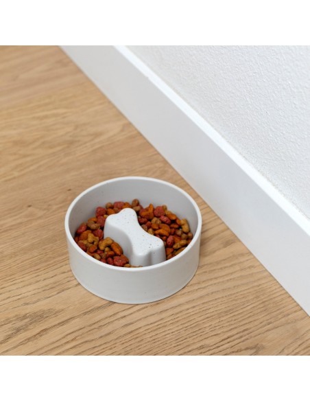 Speckled Bone Medium Slow Feeder Dog Bowl - pack of 3