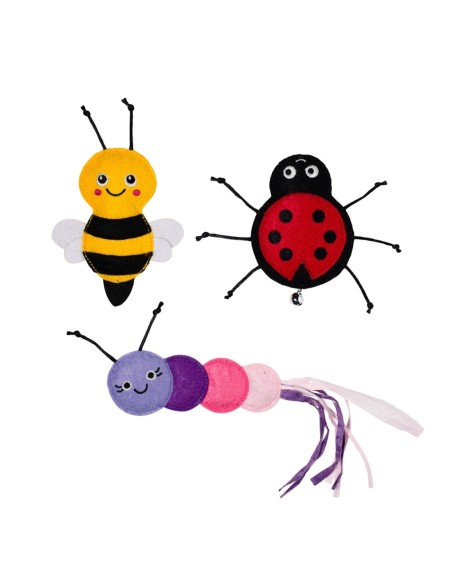 Living The Bug Life Cat Toy - pack of 4
