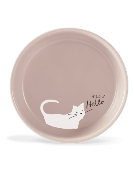 Whisker Cat Meow Sm Stoneware Bowl