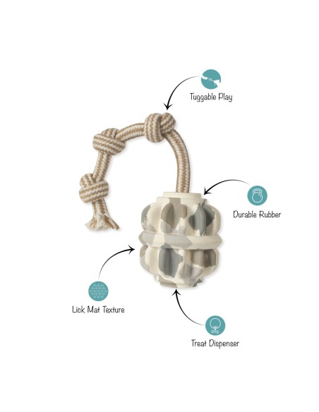 Shape-Shifter Rubber Dog Toy