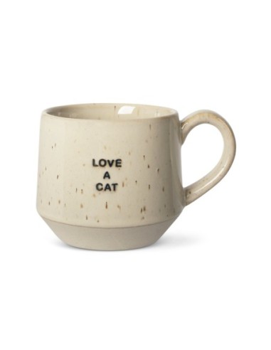 Love A Cat Neutral Speckle Mug