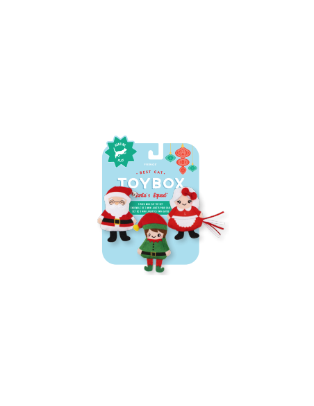 Fringe Santa'S Squad Cat Toy Set Of 3