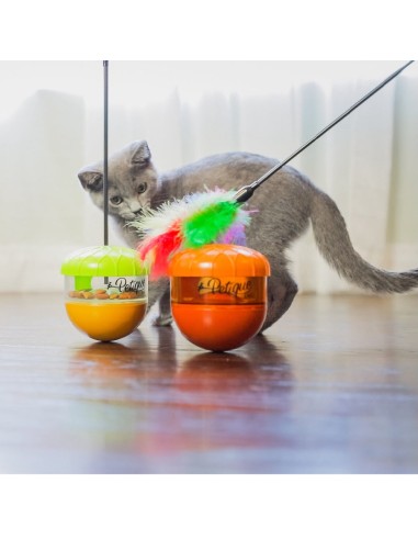 Nutty Feline Treat Dispenser Green