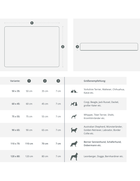 VitaMedog - Gris - 60x45/7cm