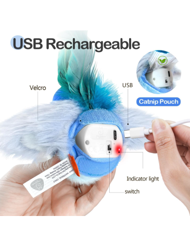 MigiPaws - Flapping Bird - Blue