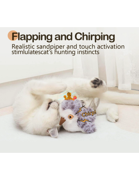 MigiPaws - Flapping Bird - Queen Grey