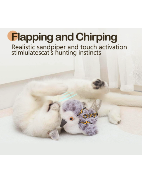 MigiPaws - Flapping Bird - Dunkelgrau