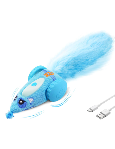 MigiPaws - Plush Mice Car - Blue