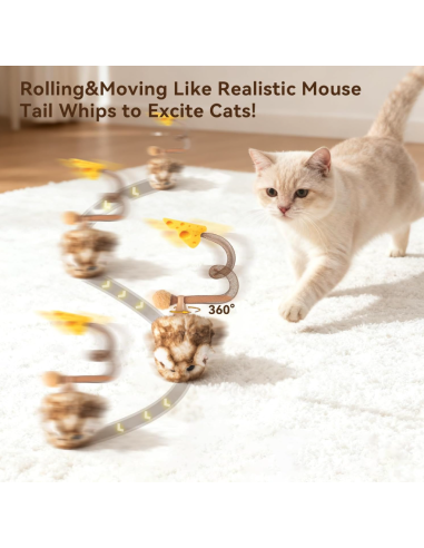 MigiPaws - Interactive MigiMouse - Fuzzy Brown