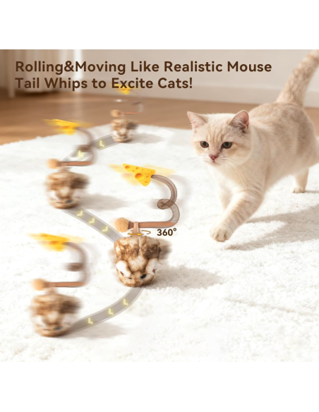 MigiPaws - Interactive MigiMouse - Marron Poilu