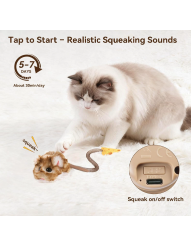 MigiPaws - Interactive MigiMouse - Plüschbraun
