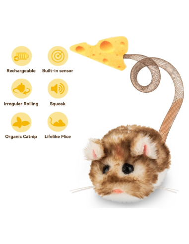 MigiPaws - Interactive MigiMouse - Plüschbraun