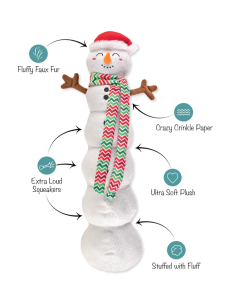 Snowball Party Large Plush Dog Toy 2