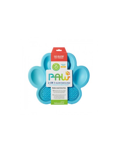 PAW 2-in-1 Slow Feeder & Lick Pad Blue
