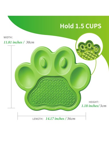 PAW 2-in-1 Slow Feeder & Lick Pad Blue