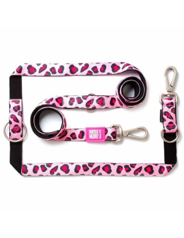 Multi-Function Leash - Leopard Pink