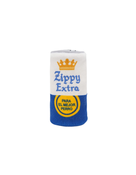 Squeakie Can - Pups Blue Ribbon : ZippyPaws  - Squeakie Can - Pups Blue