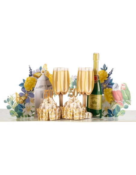 Celebration Hip Hip Hooray : Pop-Up Cards - Golden Anniversary
