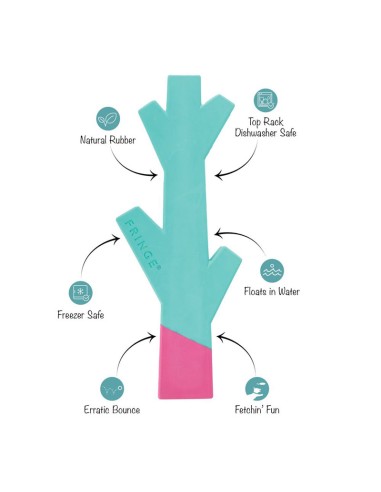 Stick with me turquoise/pink | Rubber